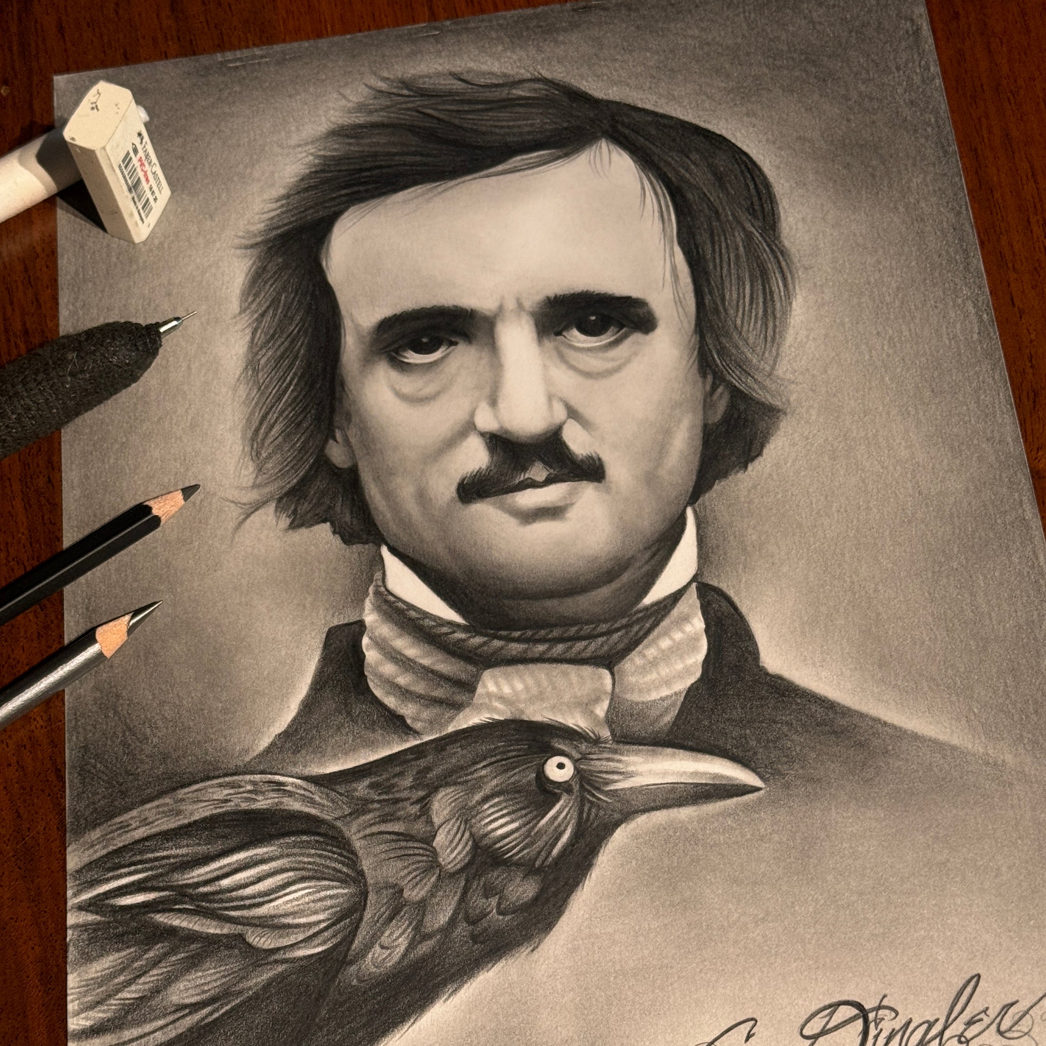 Poe’s Crow Original Art