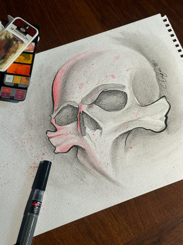 Skull Watercolor